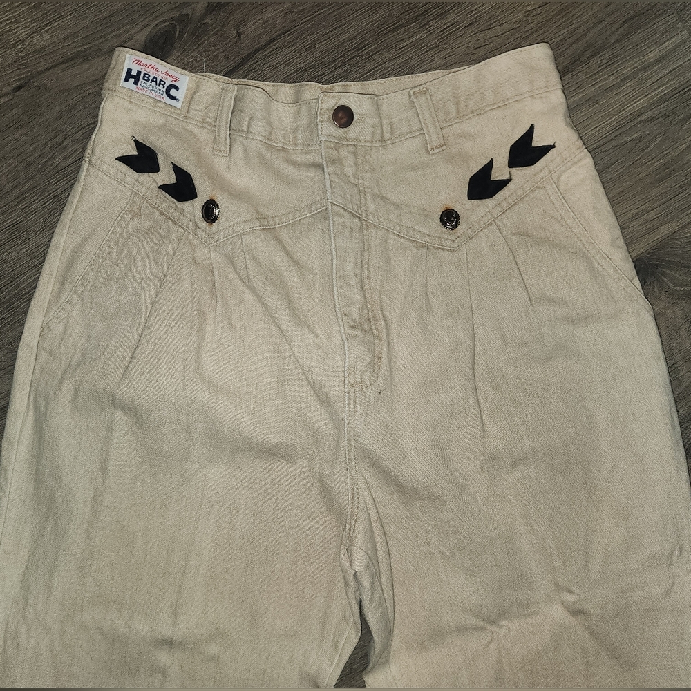 Womens Unique Vintage 80s Concho Western Jeans